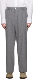 Solid Homme Gray Drawstring Trousers