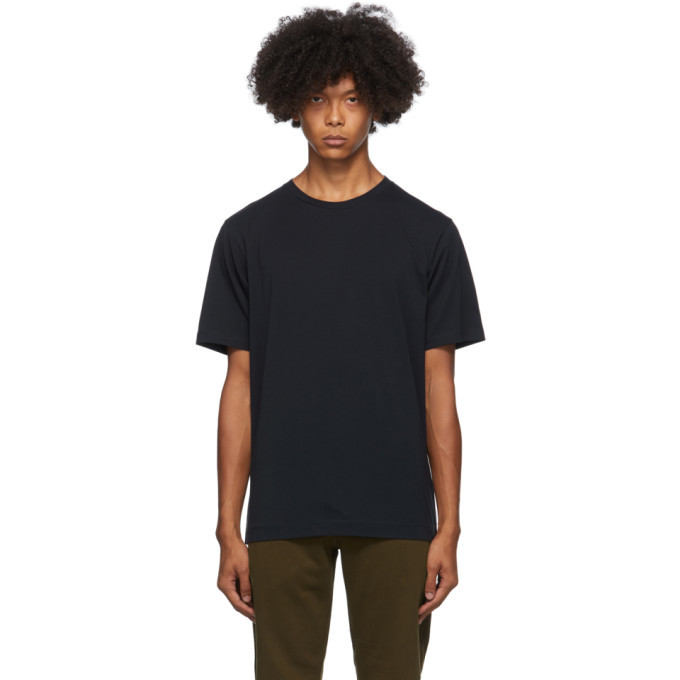 Photo: Dries Van Noten Navy Round Collar T-Shirt