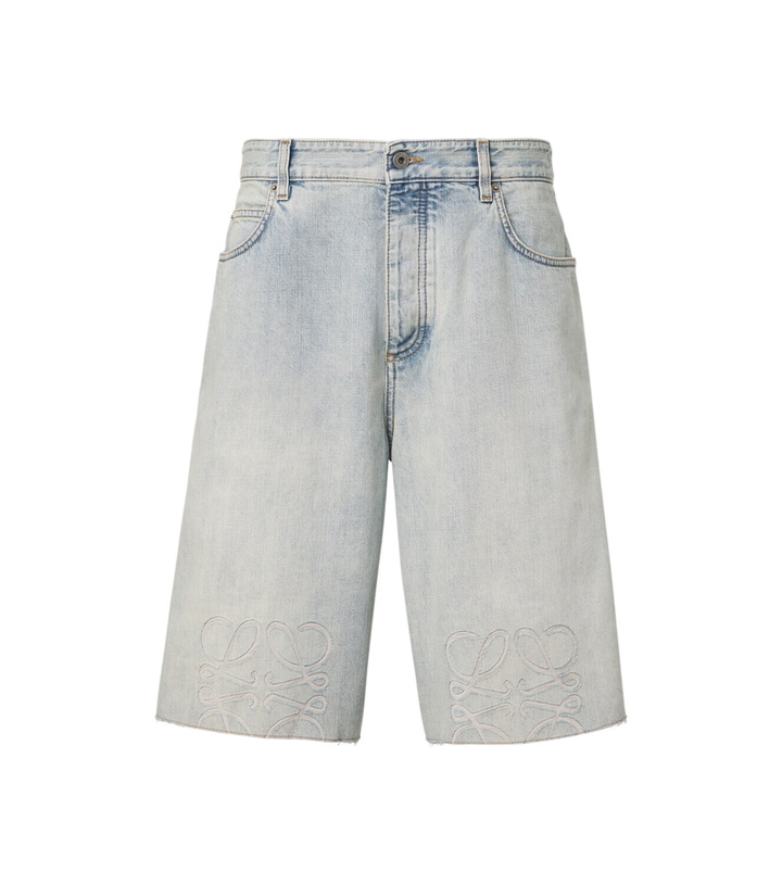 Photo: Loewe Anagram denim shorts