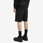 Alexander McQueen Men's Contrast Stitch Jogger Shorts in Black