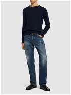 SAINT LAURENT - Relaxed Straight Cotton Denim Jeans