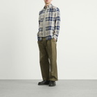 Polo Ralph Lauren Men's Button Down Check Shirt in Off White/Navy