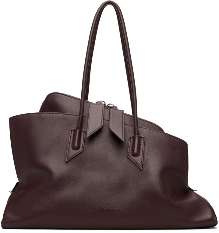Photo: The Attico Burgundy 'La Passeggiata Medium' Top Handle Bag