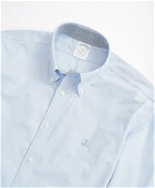 Brooks Brothers Men's Stretch Milano Slim-Fit Sport Shirt, Non-Iron Oxford | Blue