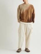 NOMA t.d. - Twist Hand-Dyed Cotton-Fleece Sweatshirt - Brown