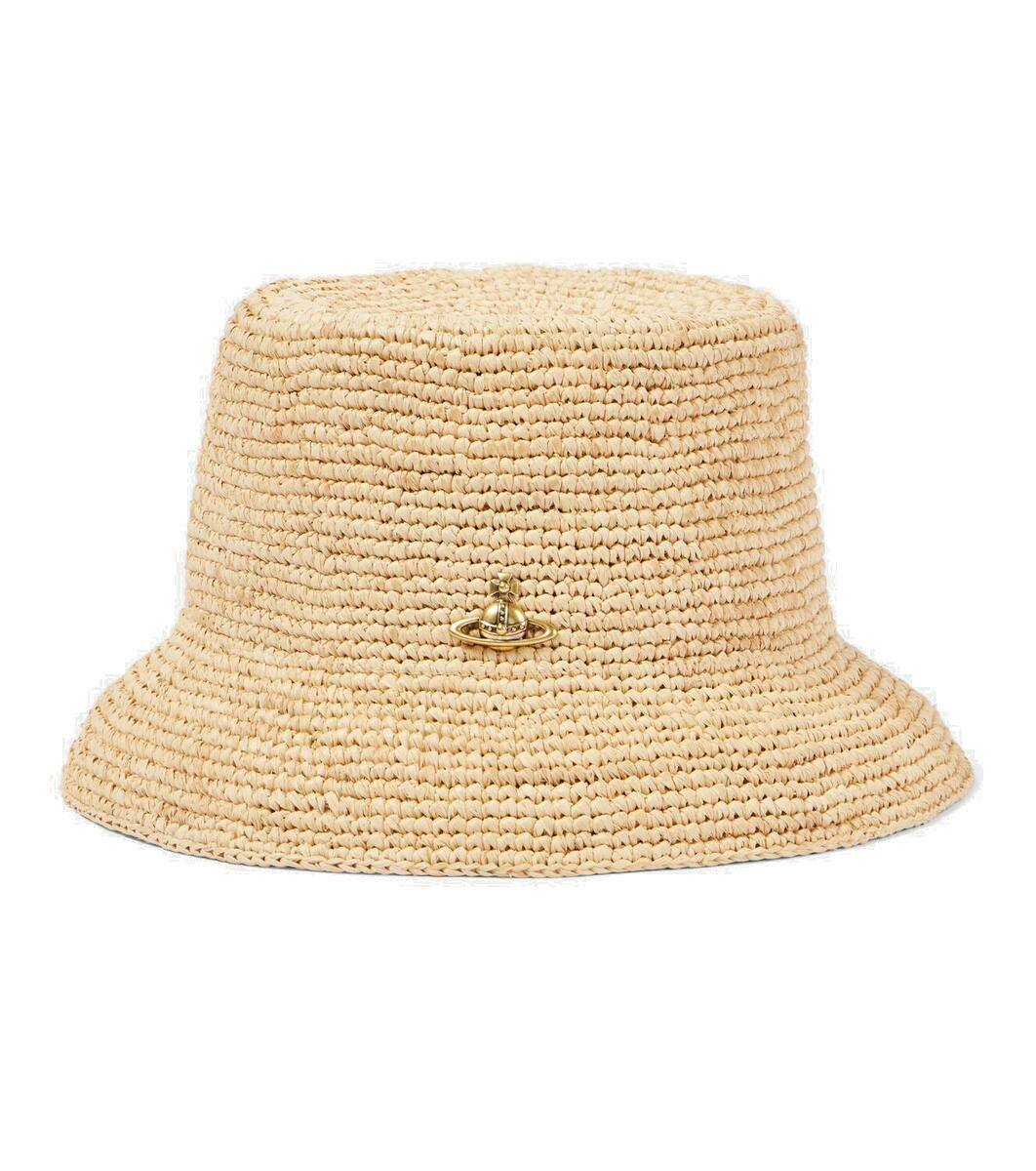 Vivienne Westwood Orb raffia bucket hat Vivienne Westwood
