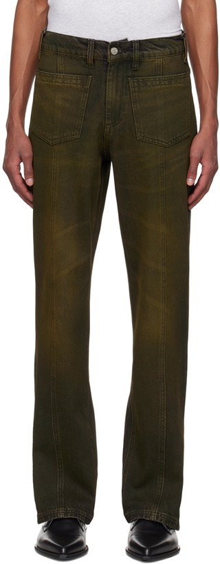 Photo: Mowalola Brown Midi Jeans