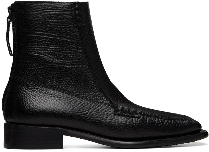 Photo: HEREU Black Quadra Grainy Boots