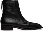 HEREU Black Quadra Grainy Boots