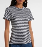 Veronica Beard Draya striped cotton-blend T-shirt