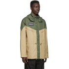 adidas Originals Green and Beige Spezial Belthorn Anorak Jacket