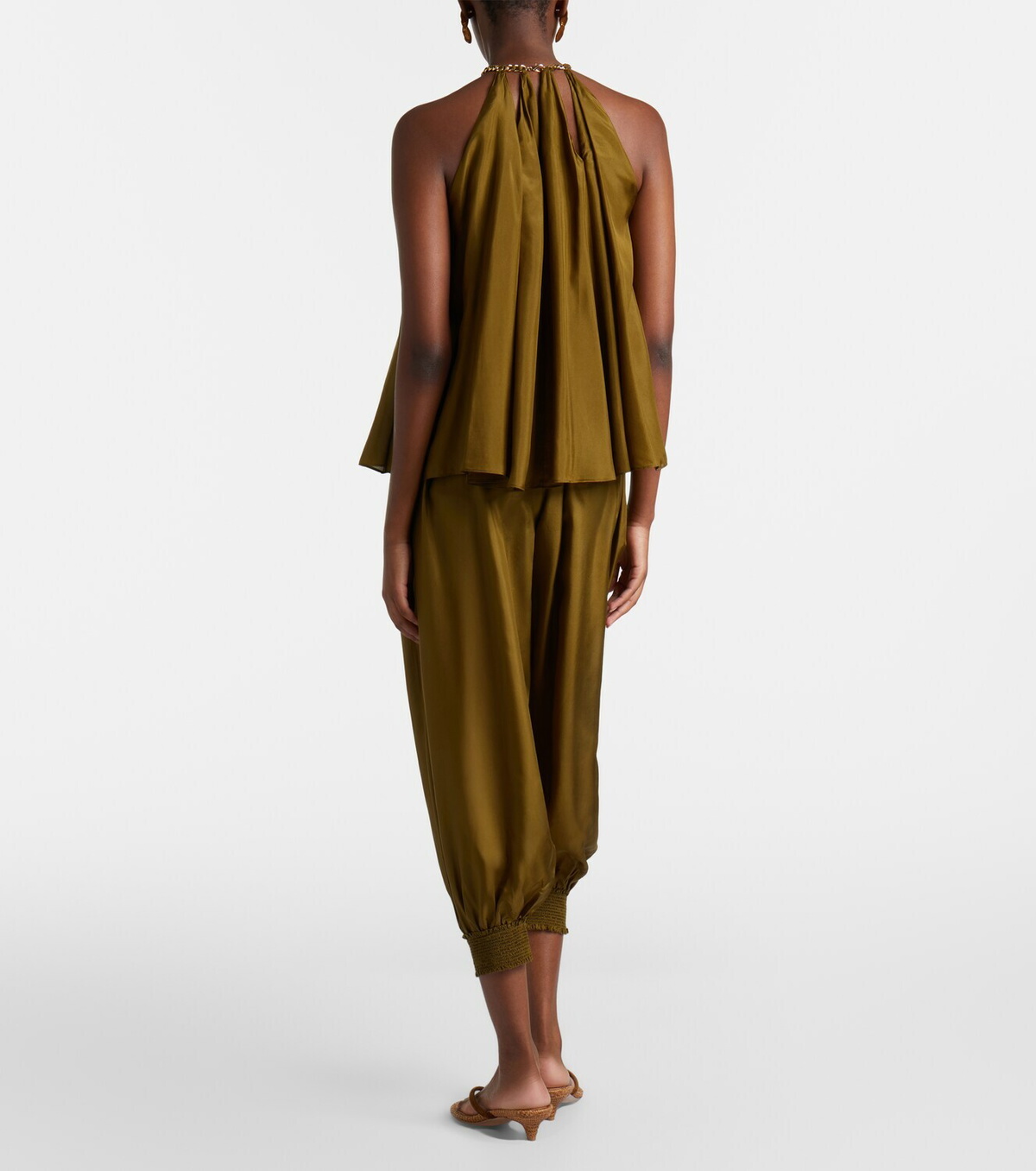 Zimmermann Mahon cropped silk balloon pants