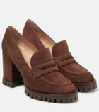 Gianvito Rossi - Suede loafer pumps