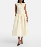 Self-Portrait Taffeta midi dress