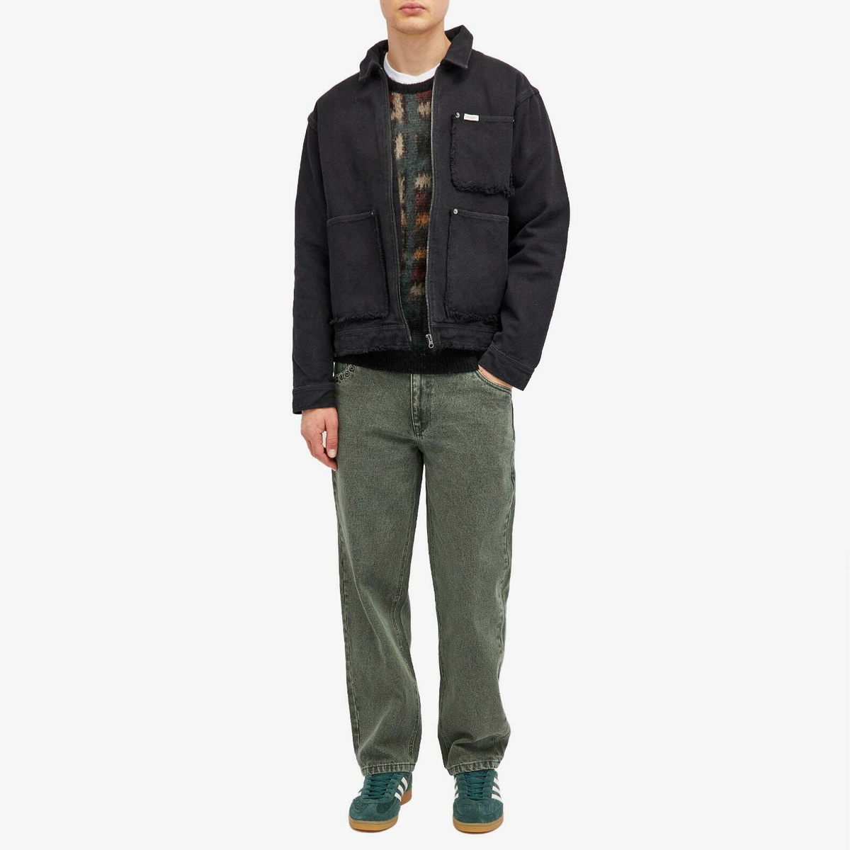 Dime Men's Classic Relaxed Denim Pants in Faded Green Dime Dime Men's Classic Relaxed Denim Pants in Faded Green Dime