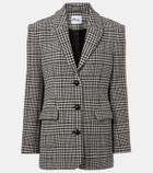 Self-Portrait Hundstooth oversized blazer