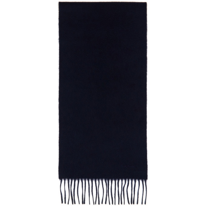 Paul Smith Navy Cashmere Scarf