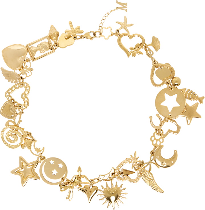 Photo: Marland Backus Gold Charm Necklace