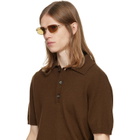 RETROSUPERFUTURE Gold Isedra Senape Sunglasses