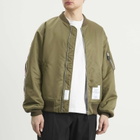 Neighborhood Men's Mod Patch MA-1 Flight Jacket in Olive Drab