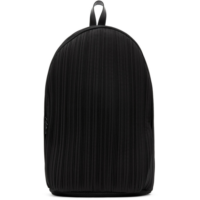 Pleats Please Issey Miyake Black Pleats Backpack Pleats Please