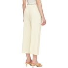 PLEATS PLEASE ISSEY MIYAKE Off-White Opaque Trousers