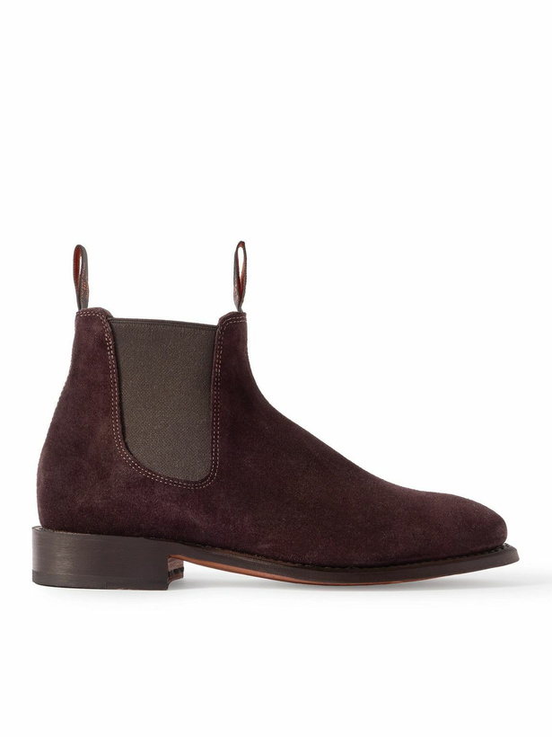 Photo: R.M.Williams - Heritage Craftsman Suede Chelsea Boots - Purple