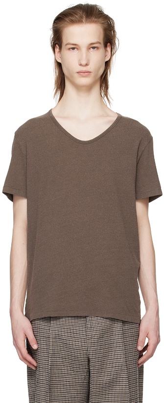 Photo: Our Legacy Brown Washed T-Shirt