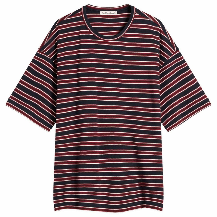 Photo: YMC Men's Triple Stripe T-Shirt in Multi