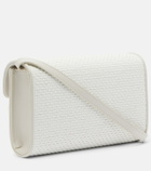 Savette Symmetry Mini raffia crossbody bag