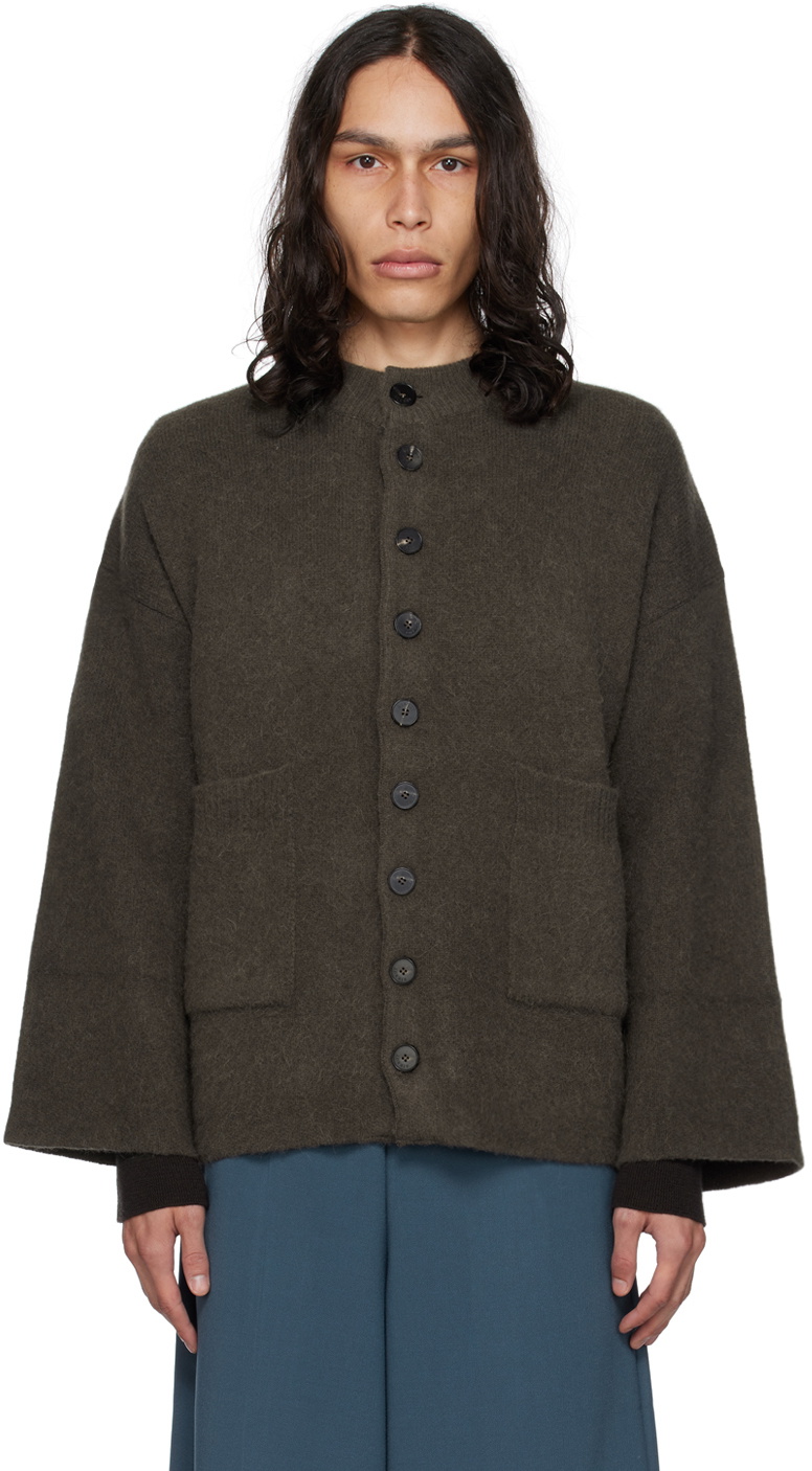Birrot Brown Round Cardigan