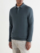 Mr P. - Cashmere and Silk-Blend Polo Sweater - Green