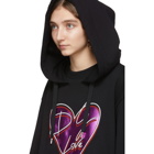Dolce and Gabbana Black Metallic Heart Hoodie