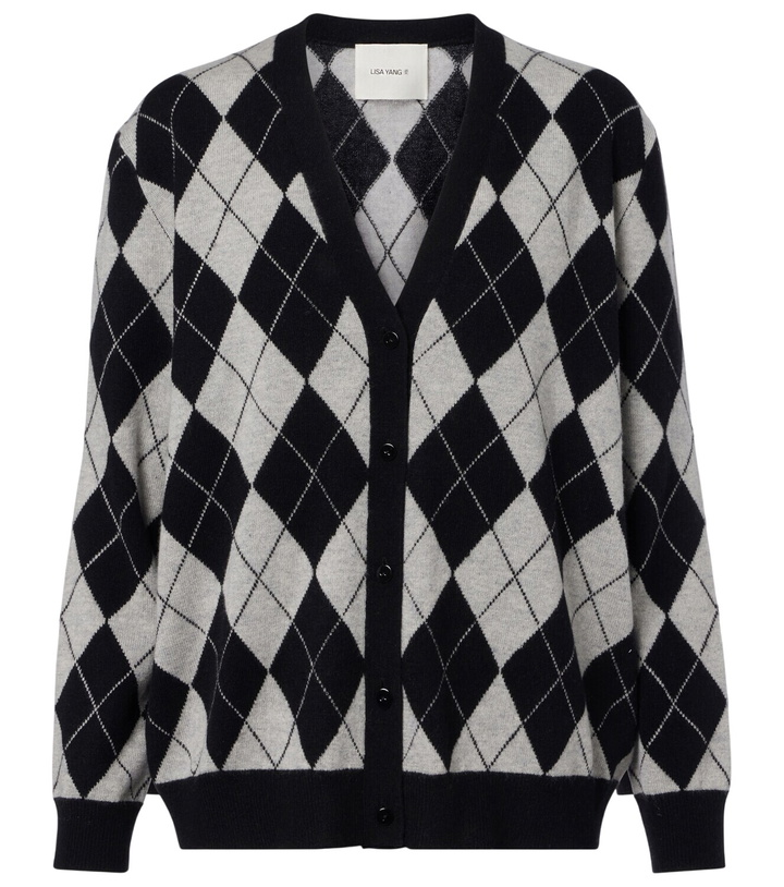 Photo: Lisa Yang Raelyn argyle cashmere cardigan