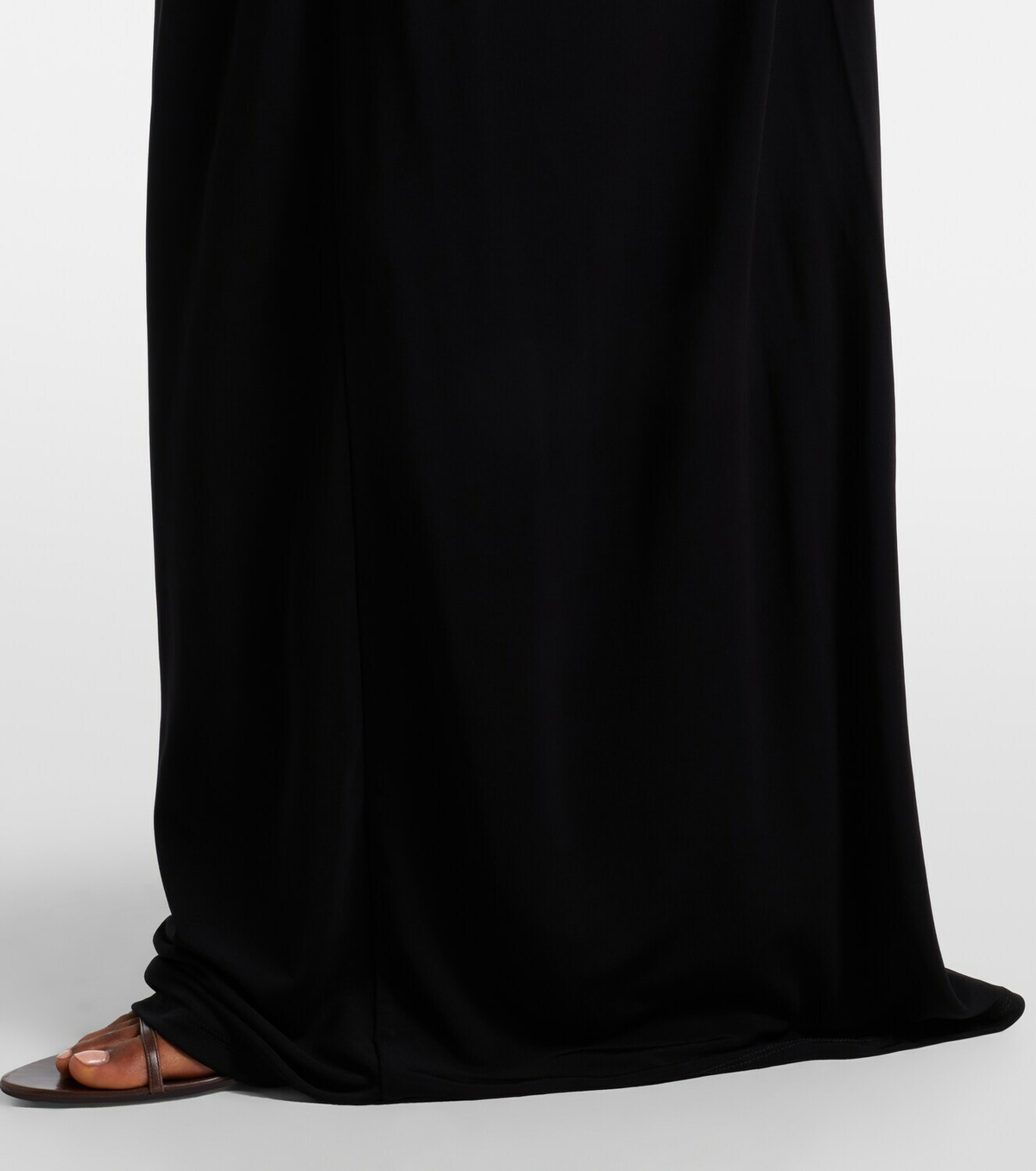 Christopher Esber Embellished gathered jersey maxi skirt