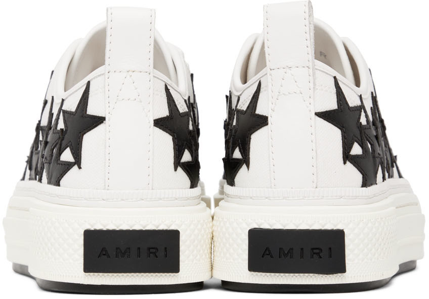 AMIRI White & Black Stars Court Low-Top Sneakers