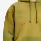 JW Anderson Men's Aged Logo Hoodie in Olive