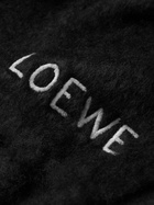 Loewe - Oversized Logo-Embroidered Mohair-Blend Scarf
