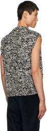 Paul Smith Black & White Crewneck Vest