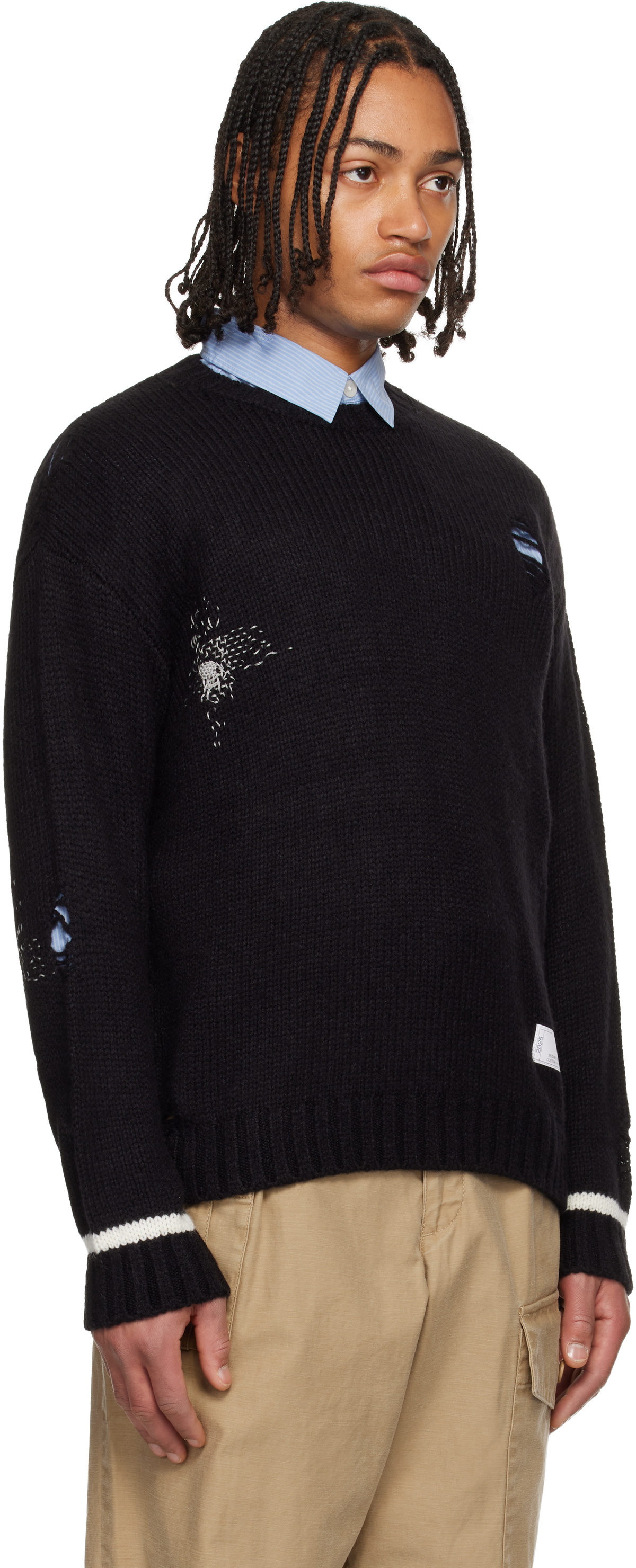 Neighborhood Black Crewneck Sweater