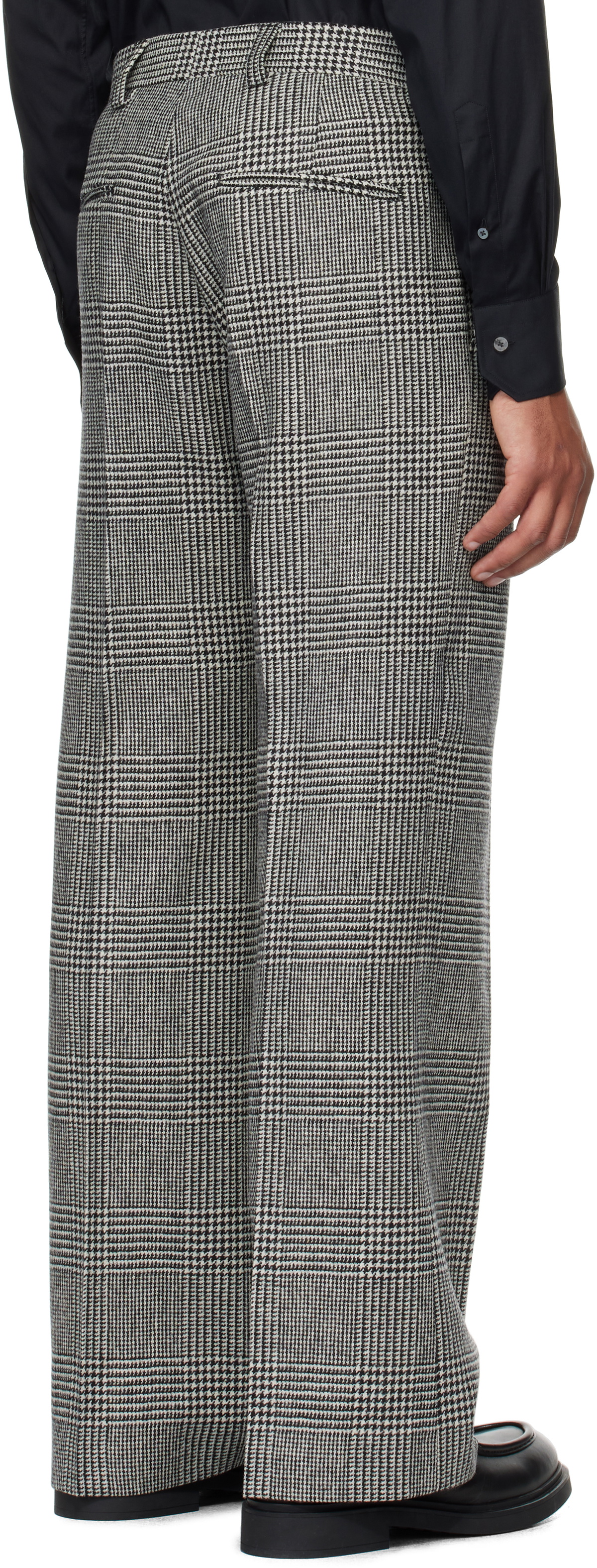 Tiger of Sweden Black & White Tyler Trousers