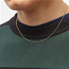 Dries Van Noten Men's Logo Tag Necklace in Gold