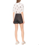 Kirin - Embellished high-rise denim shorts