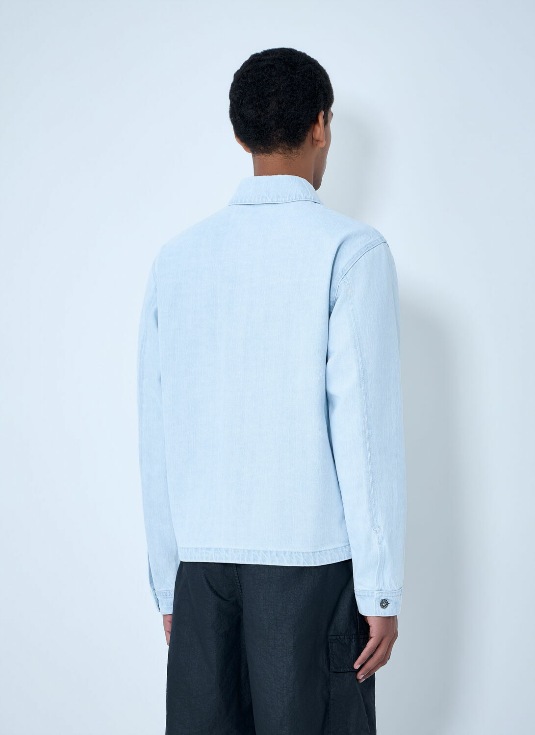 Stone Island Denim Biker Jacket