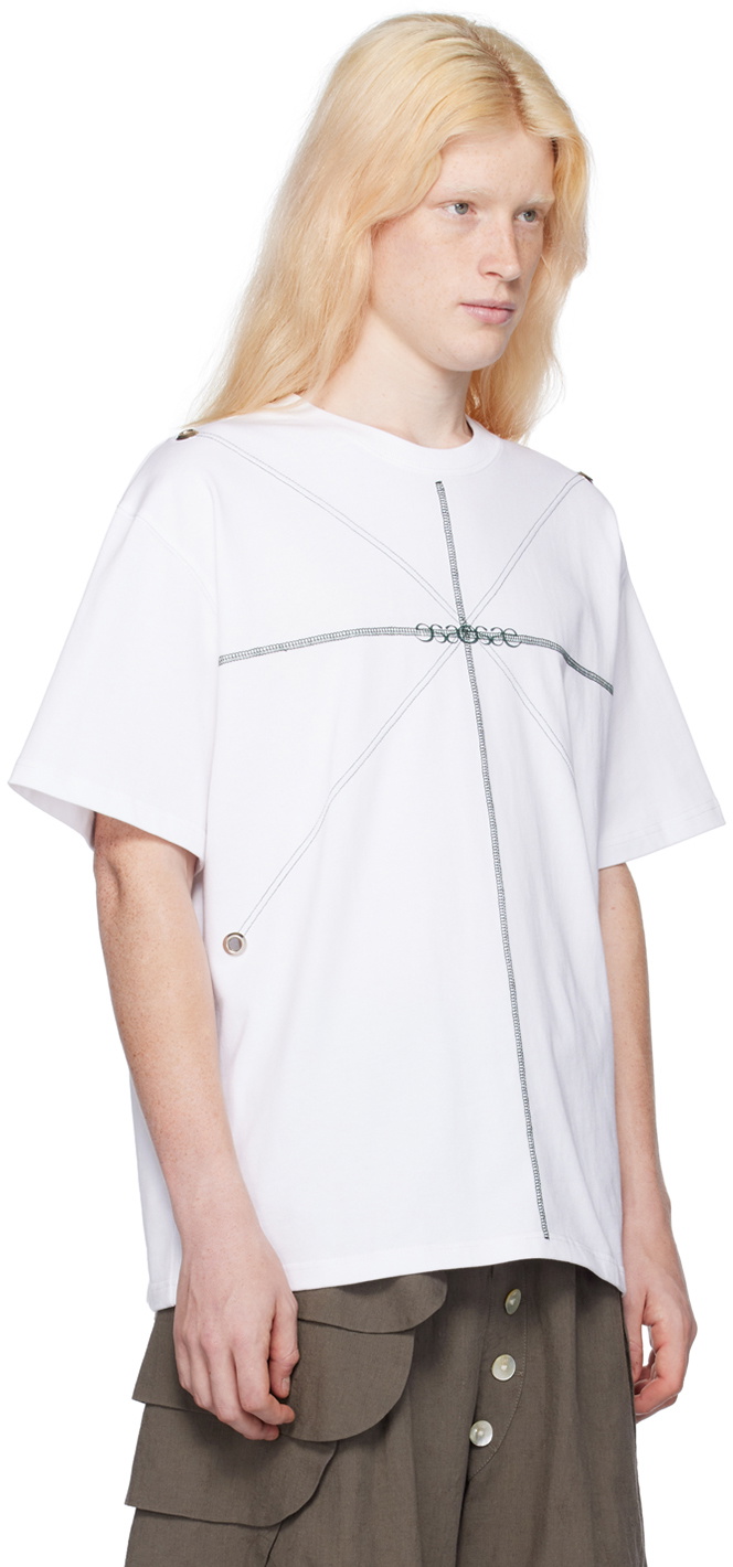 ænrmòus White Block T-Shirt