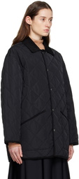 Filippa K Black Quilted Reversible Jacket