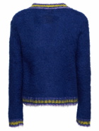 MARNI - Brushed Mohair Blend Knit V-neck Sweater