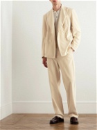 Barena - Double-Breasted Cotton-Velvet Suit Jacket - Neutrals