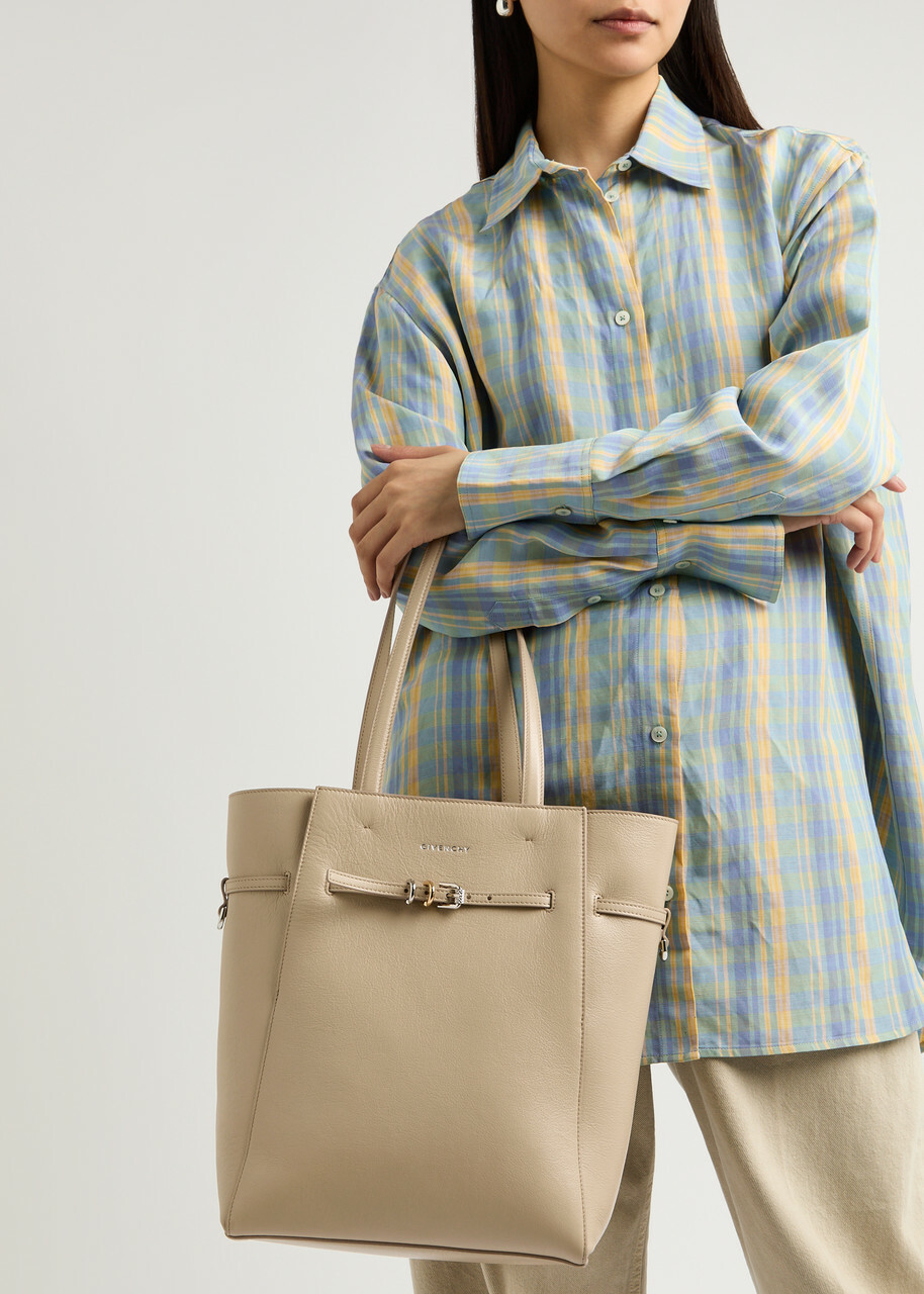 Givenchy Voyou Small Leather Tote - Beige - One Size Givenchy
