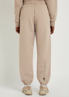 Adidas X Stella Mccartney Logo-print Cotton Sweatpants Brown